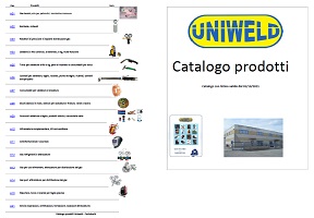 catalogo Uniweld in pdf